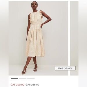 Ann Taylor NEW NWT Petaled midi dress size 6 petite this season